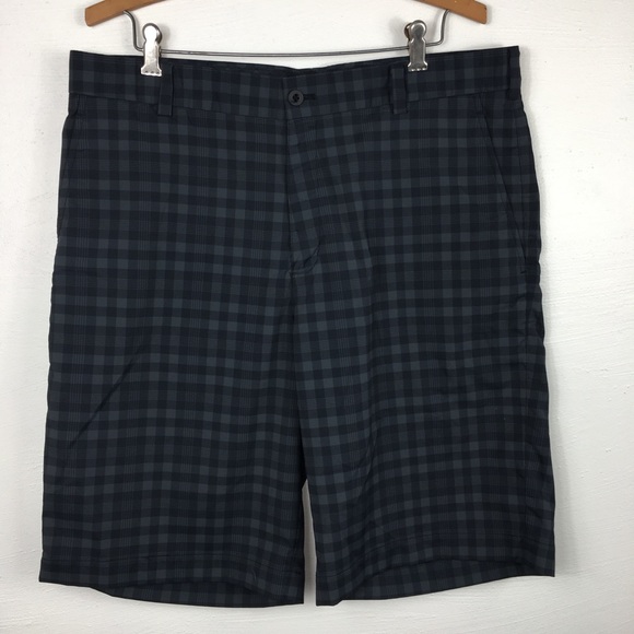 Nike Golf dri-fit plaid shorts 34 - Picture 1 of 11